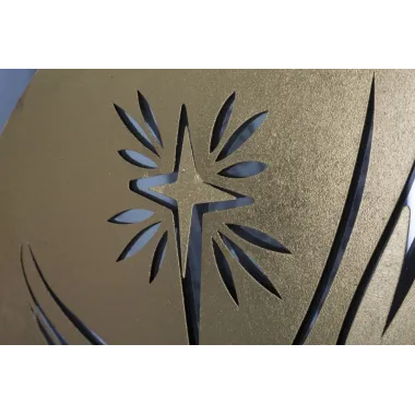 PANEL NATIVITY GOLD -B- 120X2X60 cm